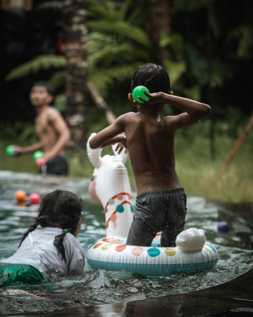 Children playing at Chloe Orphans Bali