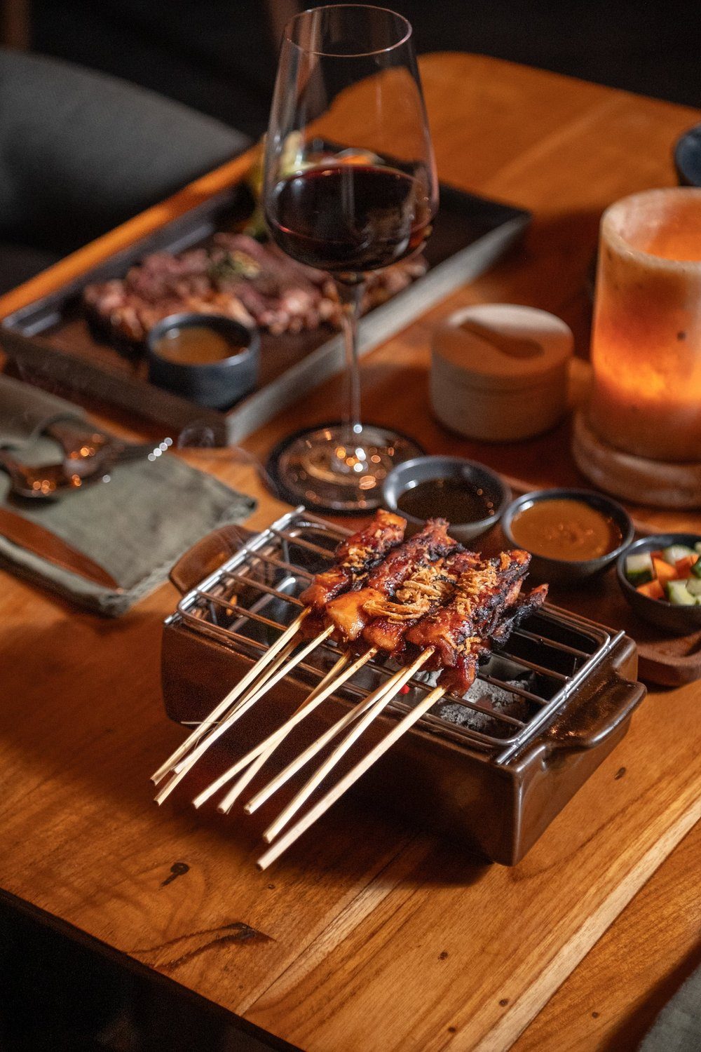 Indonesian-inspired plate prepared with locally sourced ingredients