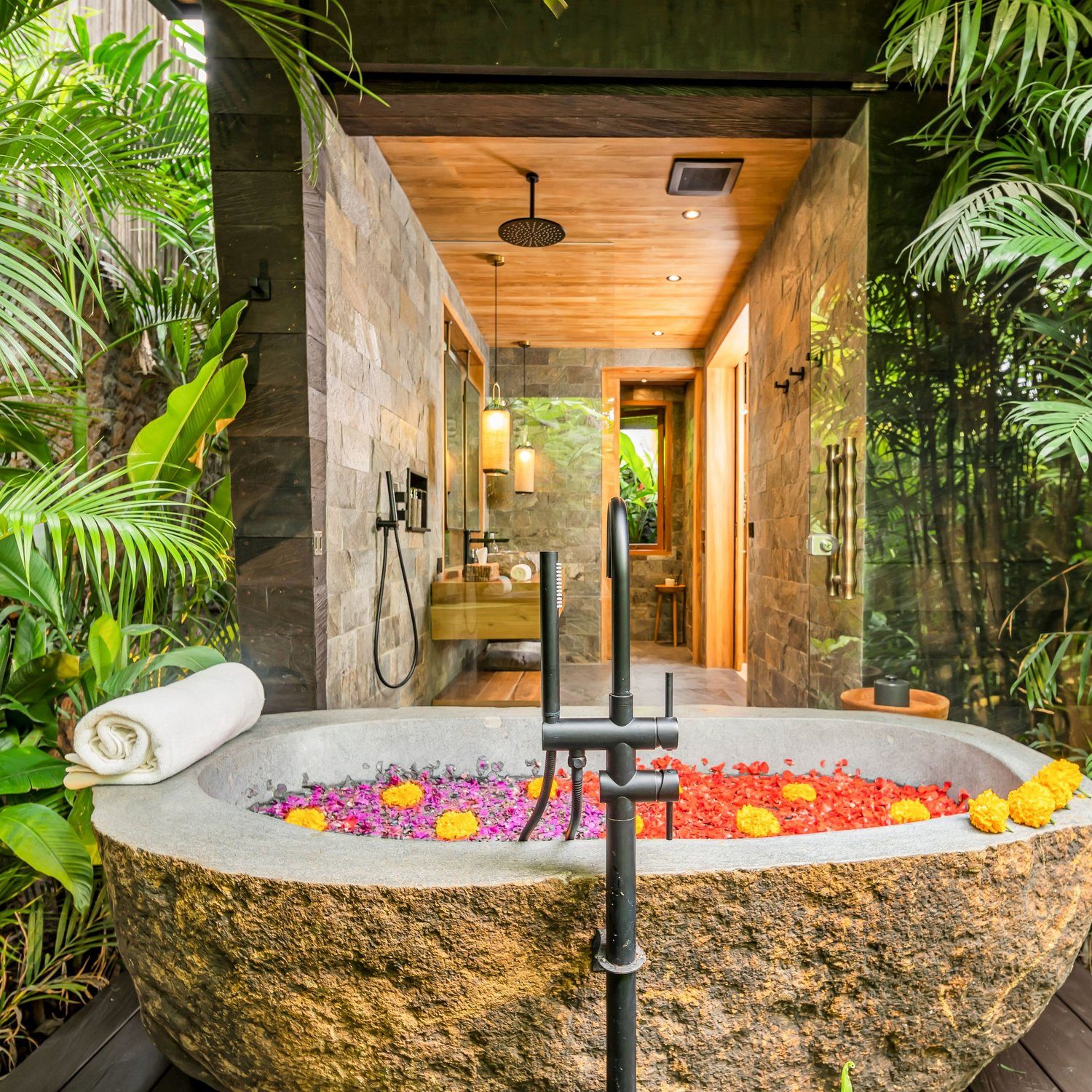 Private deck and plunge pool at a Desa Hay villa